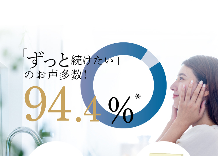 ずっと使い続けたいのお声多数！94.4%